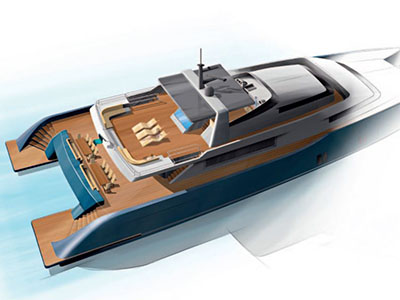 Custom Power Catamaran for Sale  Berret-Racoupeau 160 Power Custom  